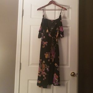 Forever 21 Off the shoulder, floral wrap dress